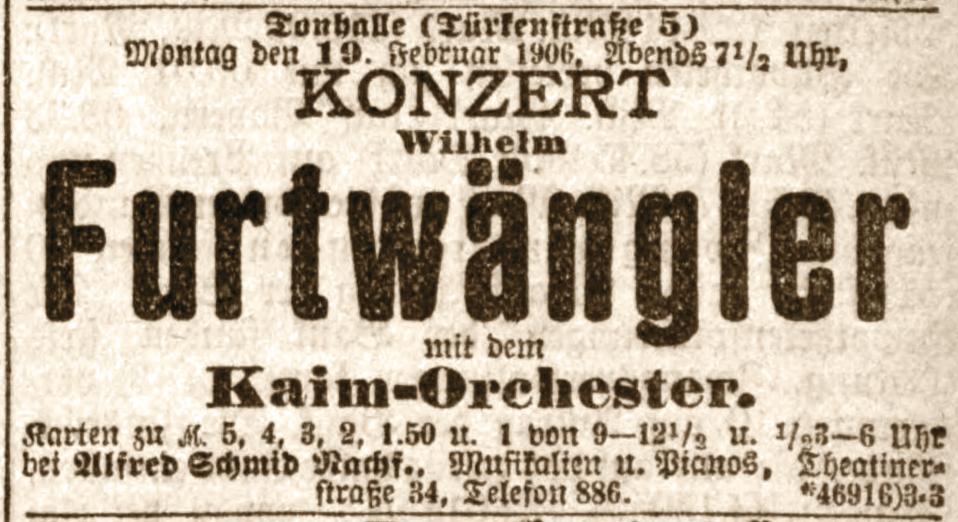Zeitungsartikel aus dem Jahr 1906